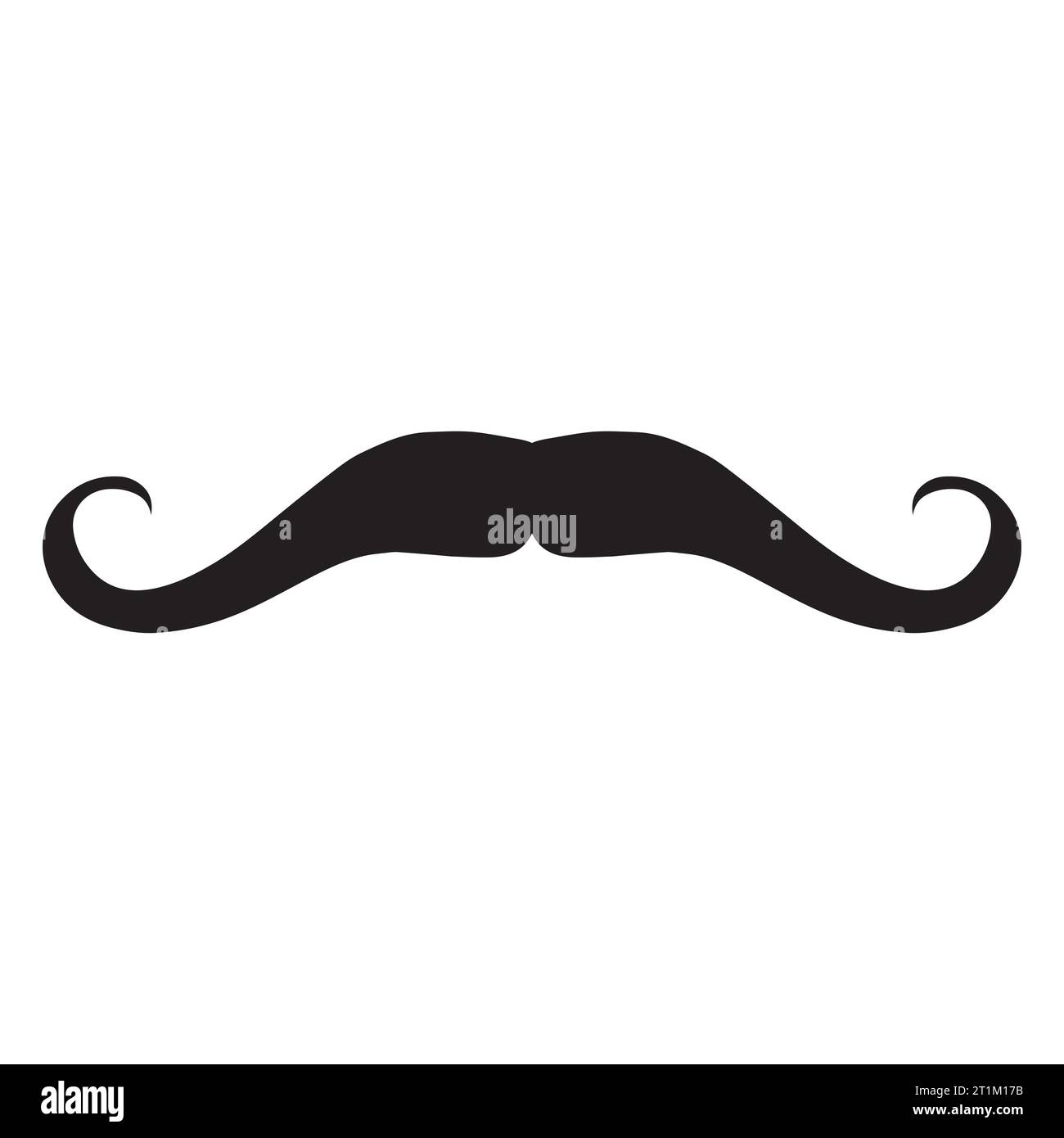 Élément de logo moustache Vector icon Illustration de Vecteur