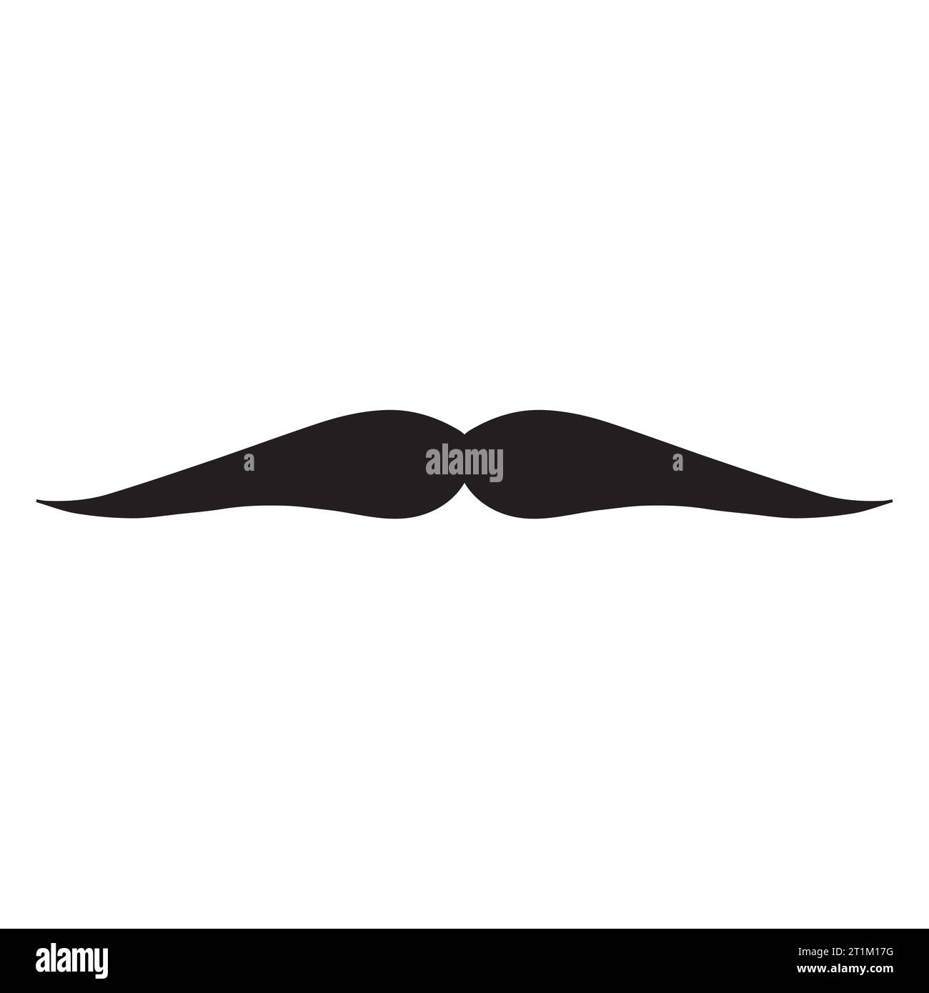 Élément de logo moustache Vector icon Illustration de Vecteur