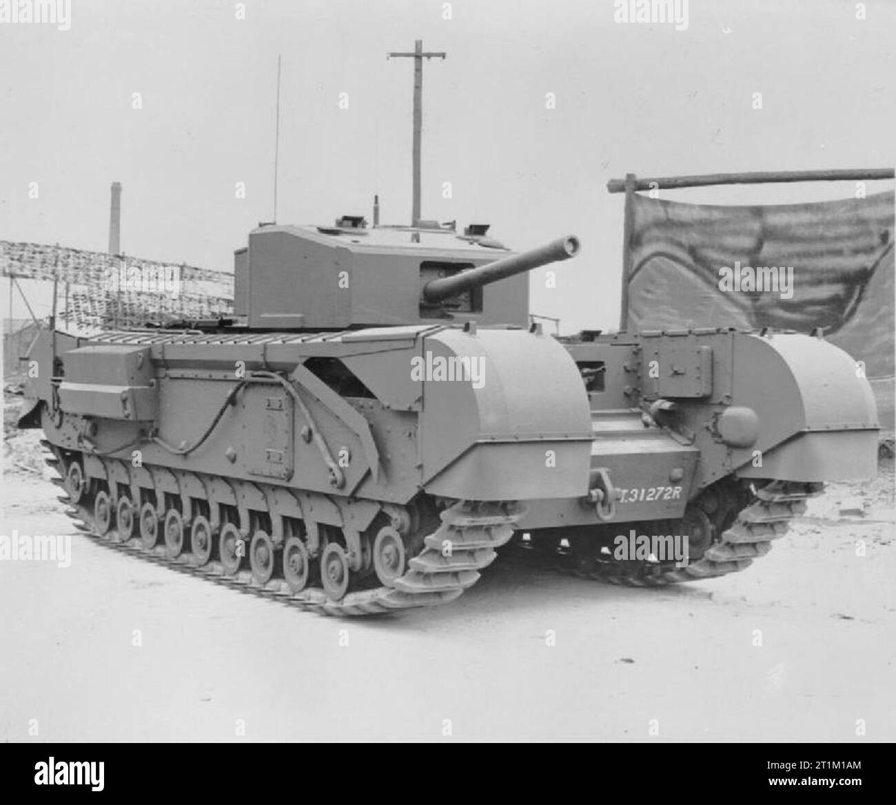 La réflexion et les véhicules blindés de combat d'infanterie 1939-45 Churchill Mk IV Réservoir III (A22) Banque D'Images