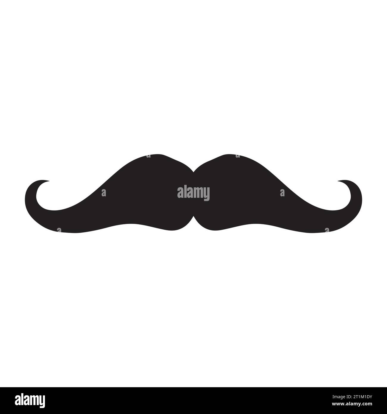 Élément de logo moustache Vector icon Illustration de Vecteur
