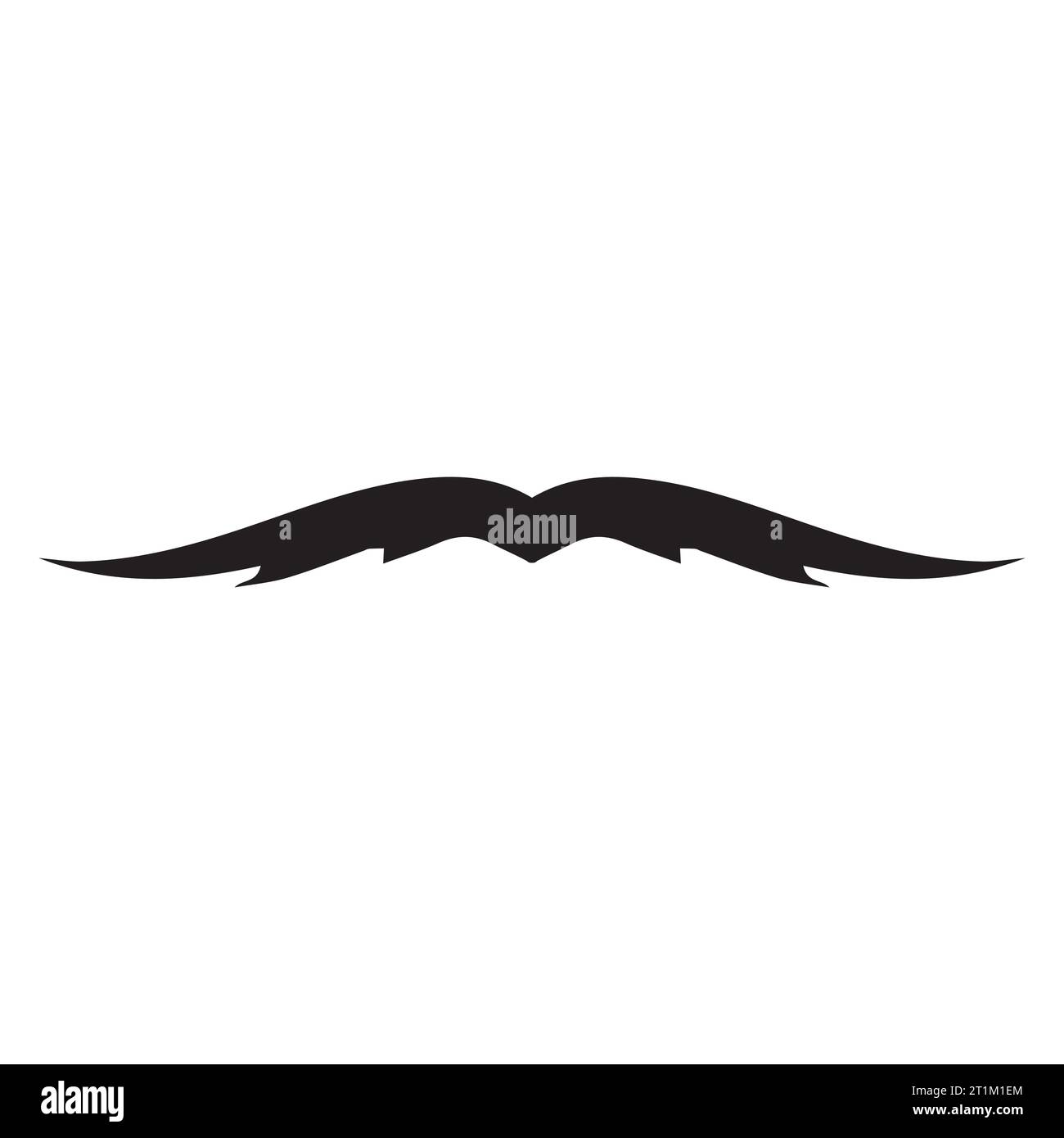 Élément de logo moustache Vector icon Illustration de Vecteur