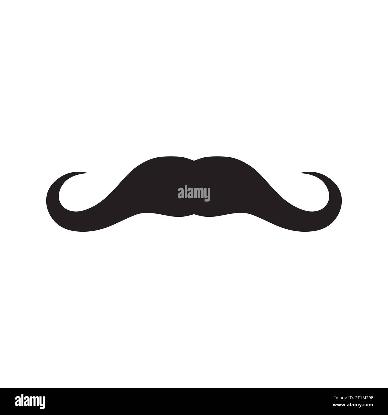 Élément de logo moustache Vector icon Illustration de Vecteur