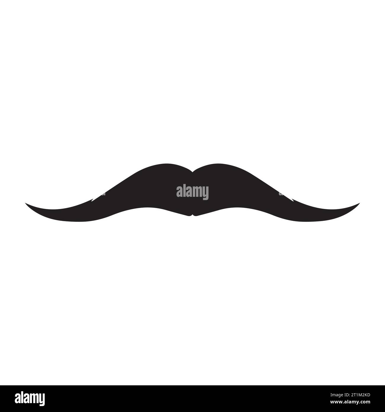 Élément de logo moustache Vector icon Illustration de Vecteur