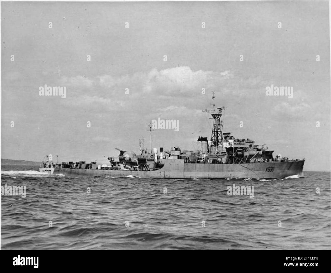 Frégate britannique HMS Cardigan Bay. Banque D'Images