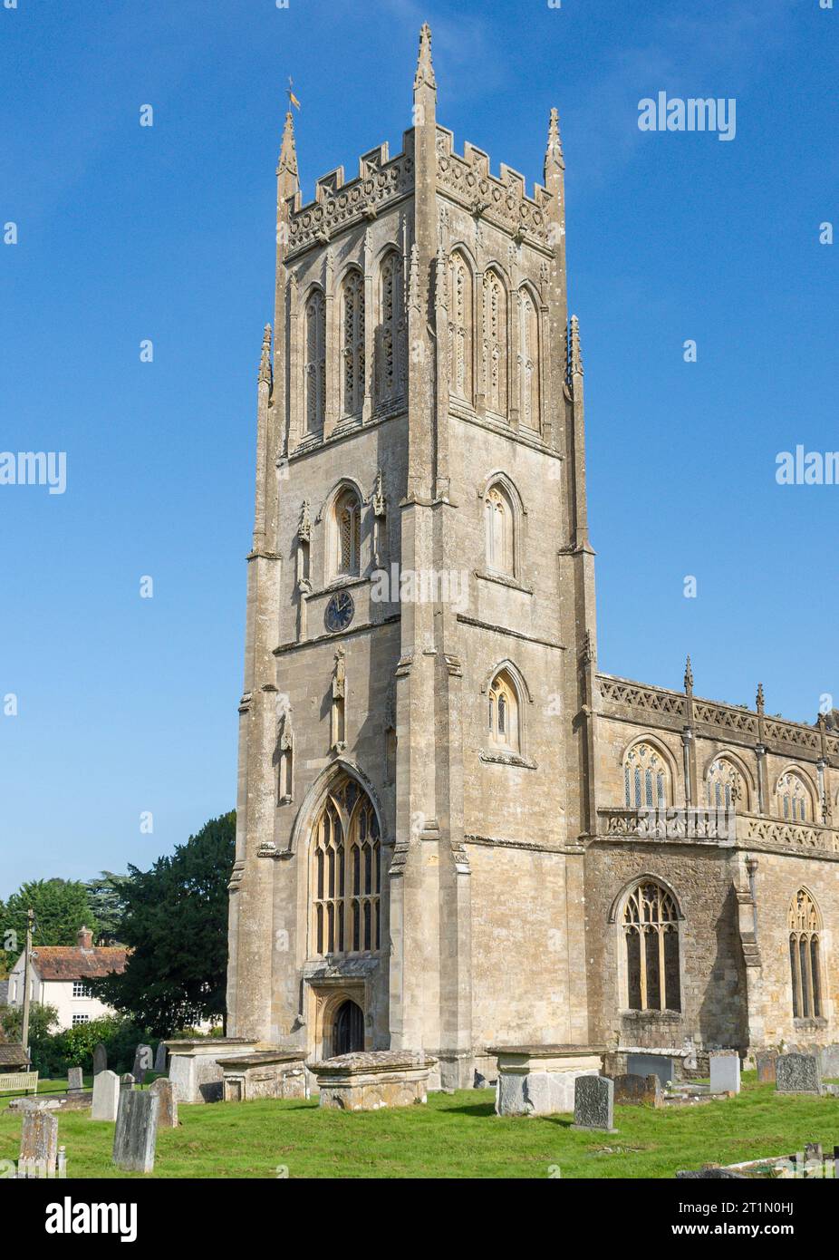 St Mary's Church, Silver Street, Bruton , Somerset, Angleterre, Royaume-Uni Banque D'Images