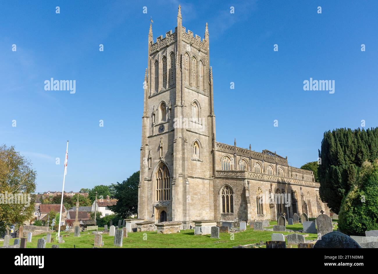 St Mary's Church, Silver Street, Bruton , Somerset, Angleterre, Royaume-Uni Banque D'Images