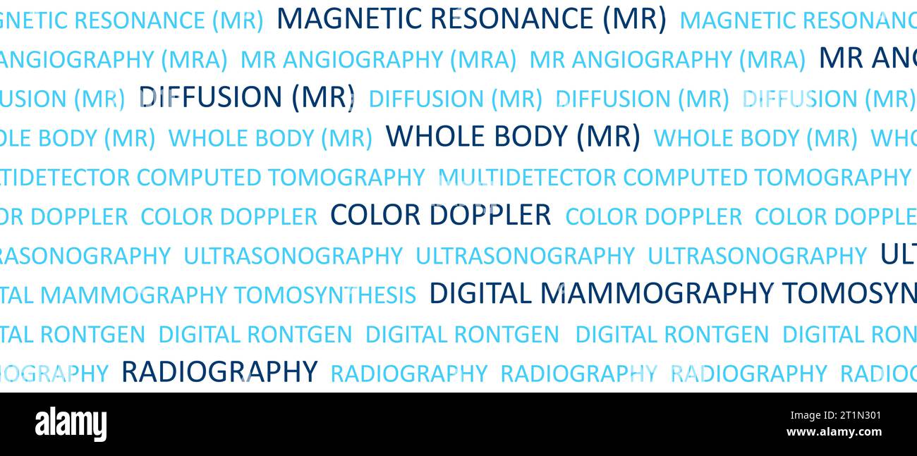 Concepts liés aux dispositifs d'imagerie dans le domaine médical, concepts d'imagerie médicale Banque D'Images