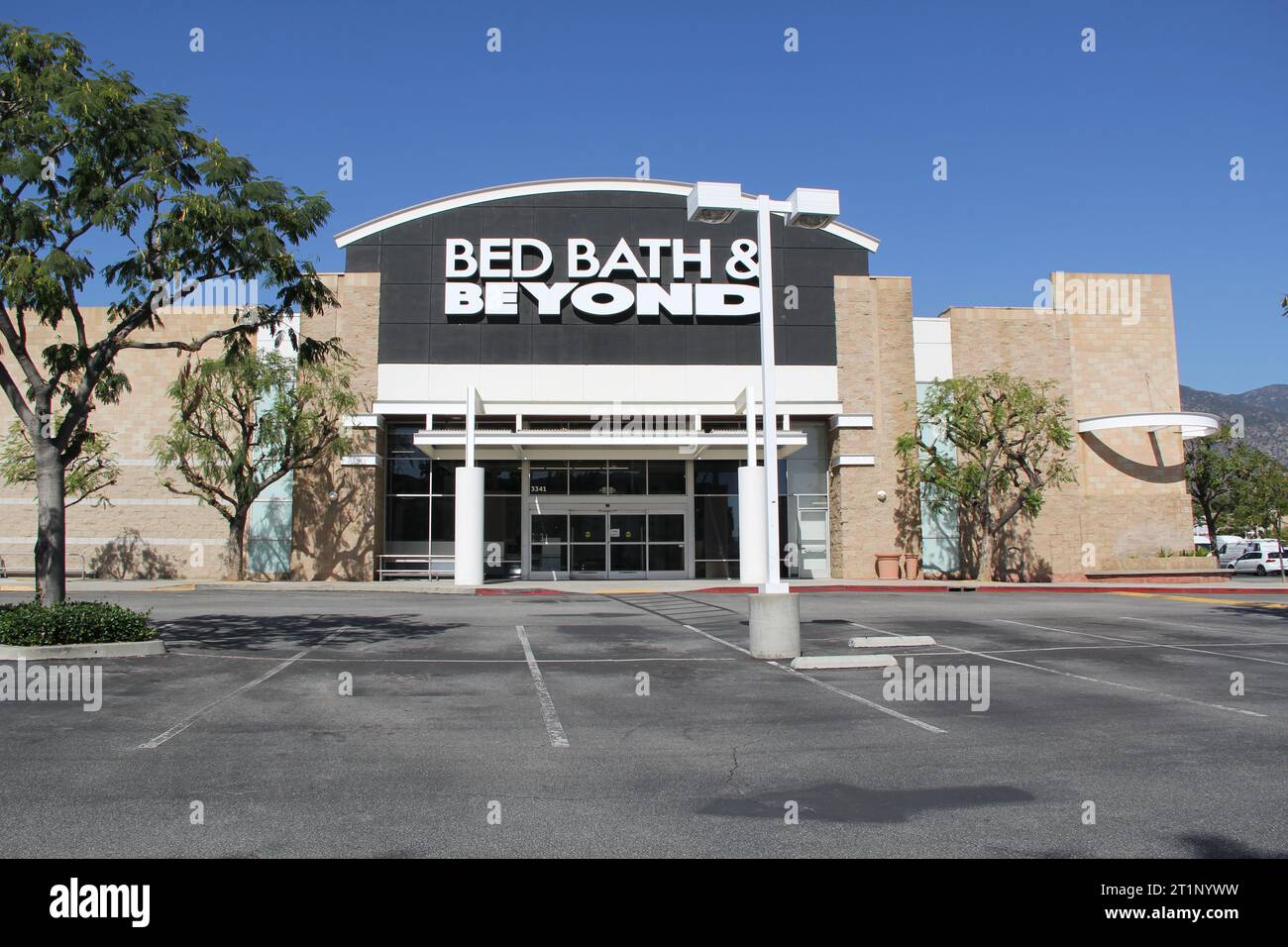 Bed Bath & Beyond Store Exterior fermé après la faillite Pasadena, CA Store Banque D'Images