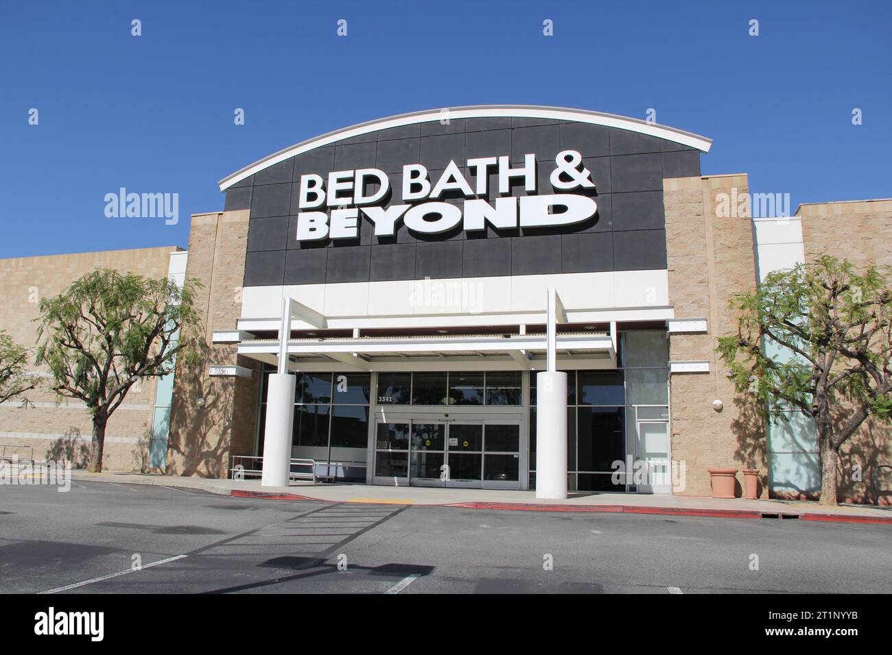 Bed Bath & Beyond Store Exterior fermé après la faillite Pasadena, CA Store Banque D'Images