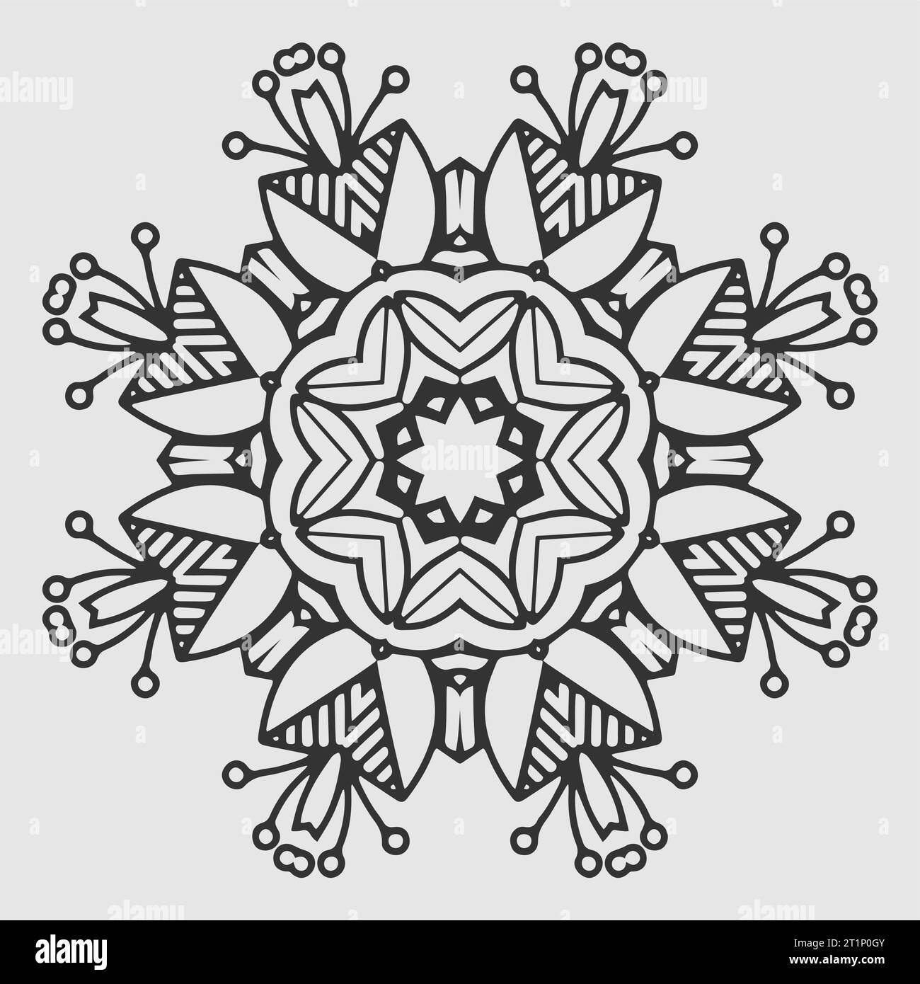 dessin de page de coloriage de motif géométrique vectoriel Illustration de Vecteur