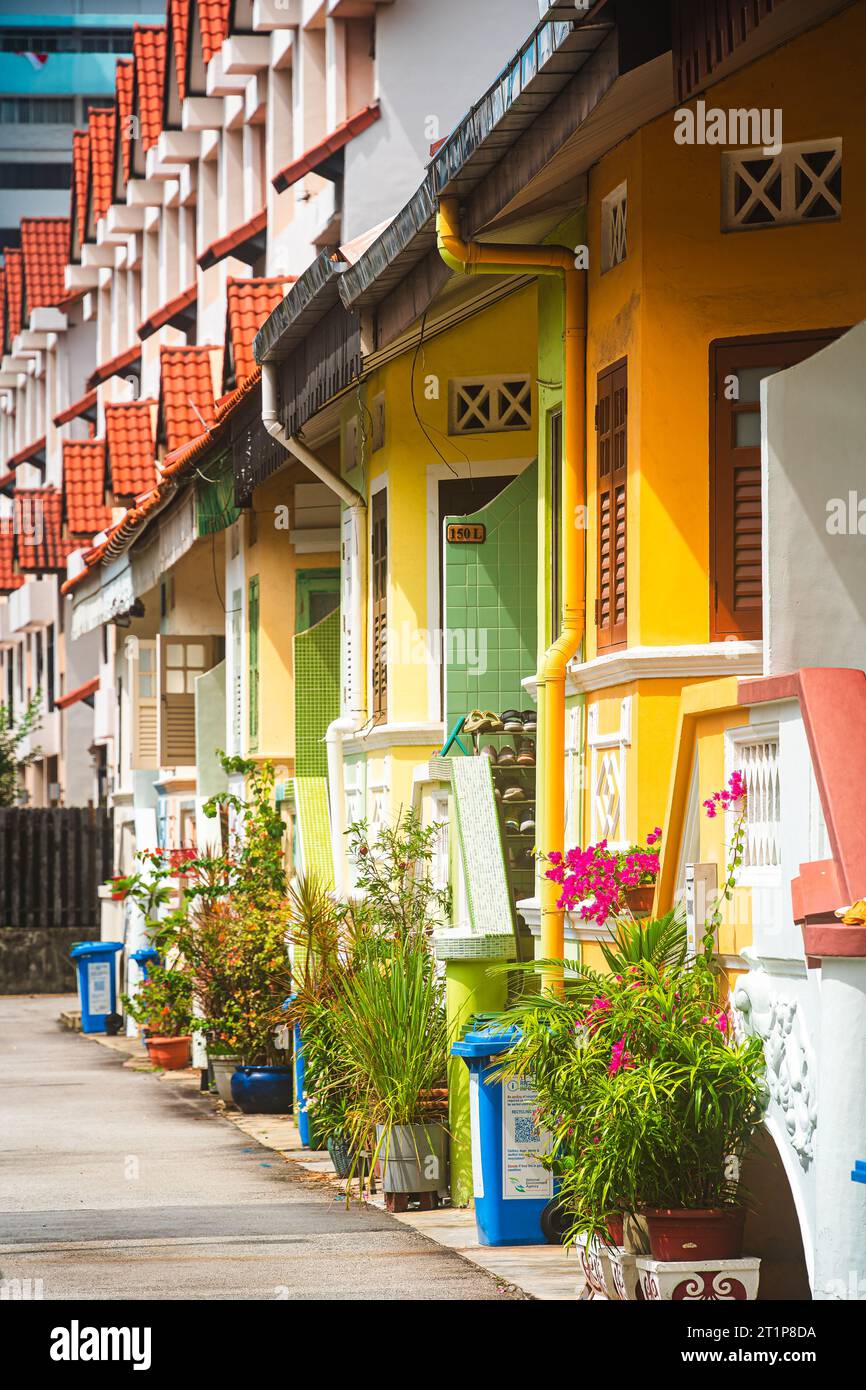 Singapour, Peranakan District de Joo Chiat Banque D'Images