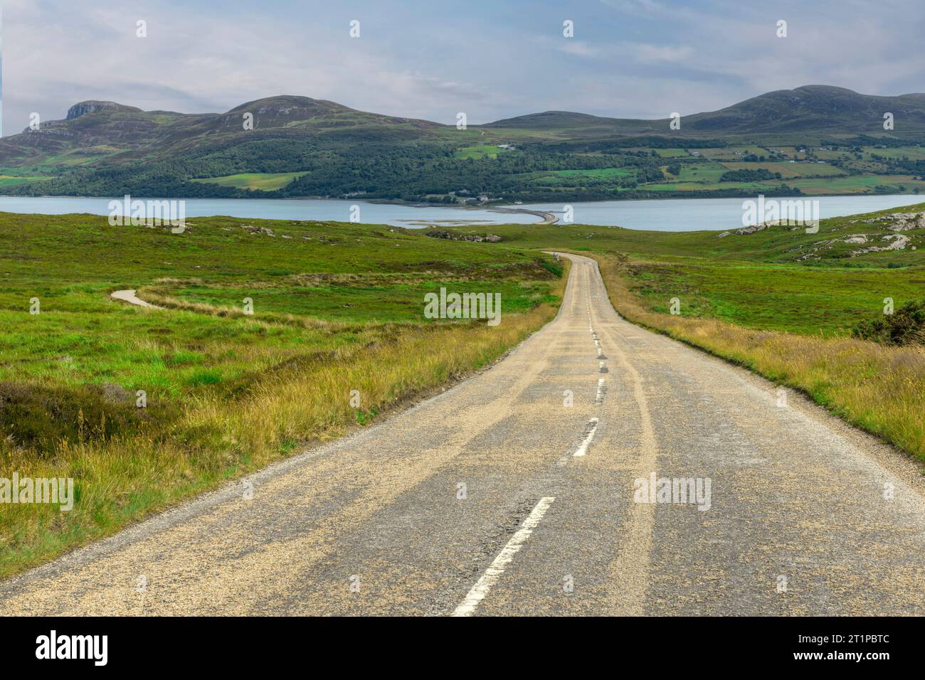 Achuvoldrach est un petit village isolé situé sur la rive ouest du Kyle of Tongue à Sutherland, dans la région des Highlands en Écosse. Banque D'Images