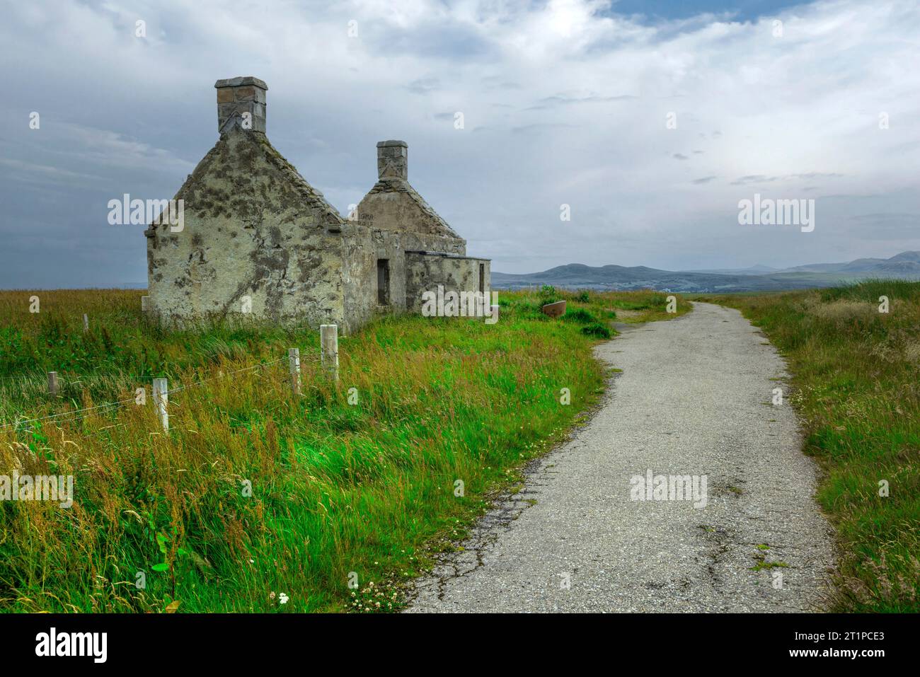 Moine House est un chalet en ruine situé dans une partie éloignée de Sutherland, en Écosse. Banque D'Images
