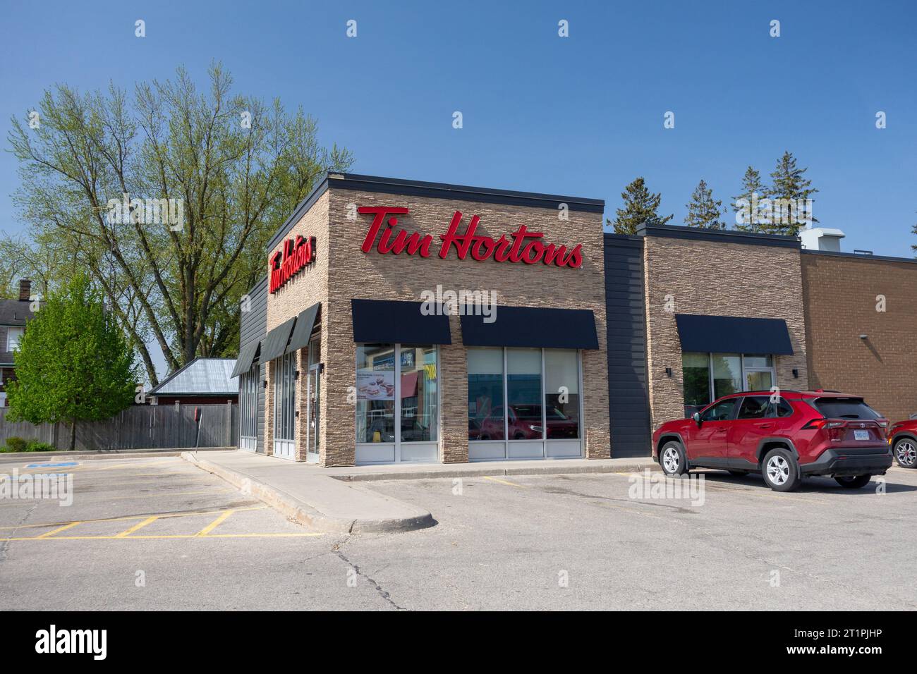 Tim Hortons café et Donut Shop à Listowel Ontario Canada Banque D'Images
