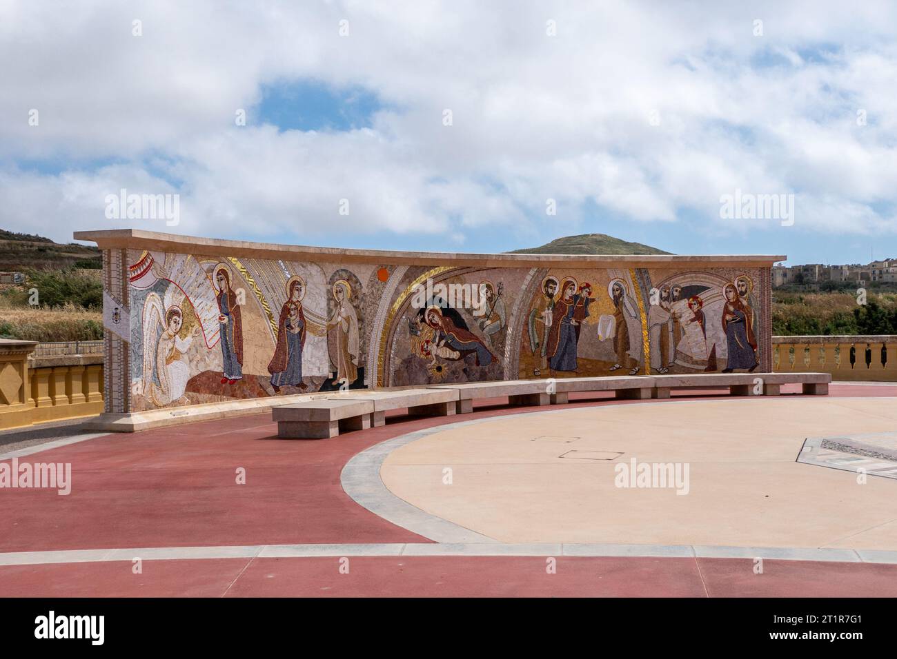 Gozo, Malte, 3 mai 2023. Le sanctuaire national Ta' Pinu est un édifice religieux catholique situé à Għarb, sur l'île de Gozo. C'est une mariale maltaise Banque D'Images