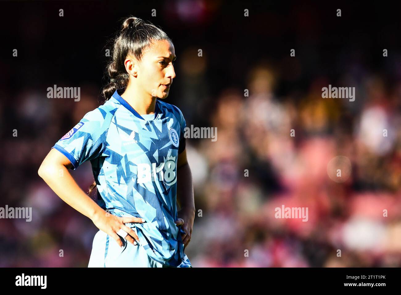 Londres, Royaume-Uni. 15 octobre 2023. Mayumi Pacheco (Aston Villa 33) lors du match de Barclays FA Women's Super League entre Arsenal et Aston Villa à l'Emirates Stadium, Londres, le dimanche 15 octobre 2023. (Photo : Kevin Hodgson | MI News) crédit : MI News & Sport / Alamy Live News Banque D'Images