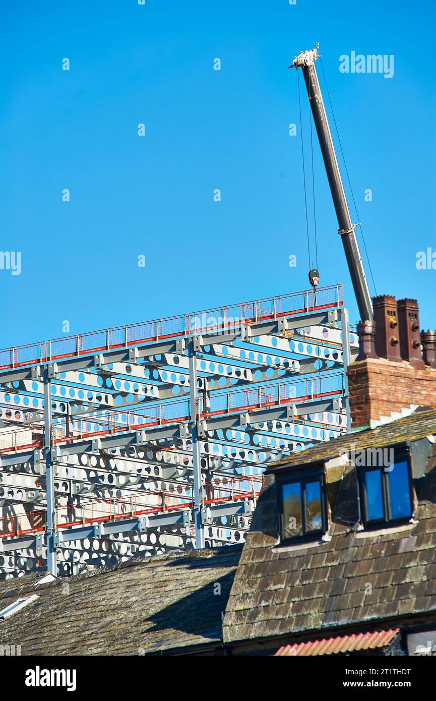 Construction de nouveaux bureaux de la fonction publique à Blackpool, Royaume-Uni Banque D'Images