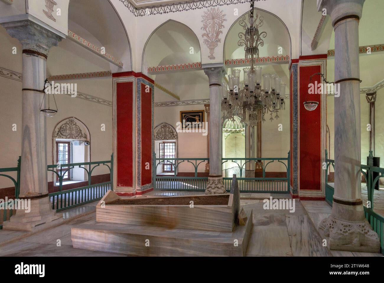 Tombe du sultan ottoman Murat II dans le complexe Muradiye à Bursa, Turquie Banque D'Images