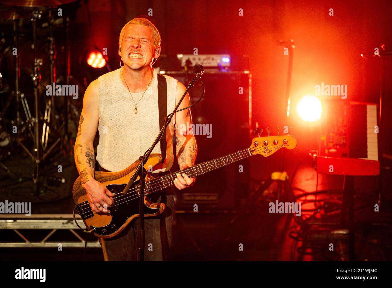 Glasgow, Écosse, Royaume-Uni. 14 octobre 2023. Photo : les Xcerts les Xcerts + support à St Lukes, Glasgow Raymond Davies - 14 octobre 2023 crédit : Raymond Davies/Alamy Live News Banque D'Images