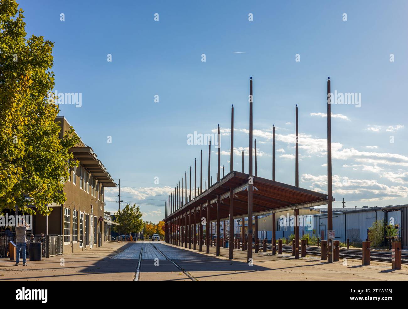 Santa Fe Railyard à Santa Fe, Nouveau-Mexique Banque D'Images