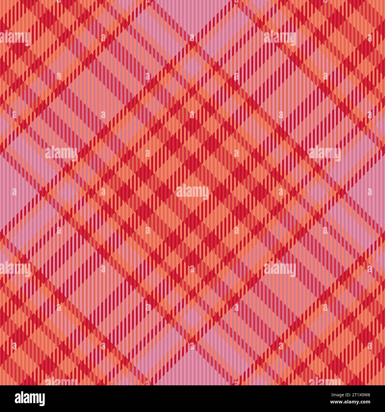 Texture de motif vectoriel de tartan de fond avec un plaid textile en tissu sans couture de couleur rouge. Illustration de Vecteur