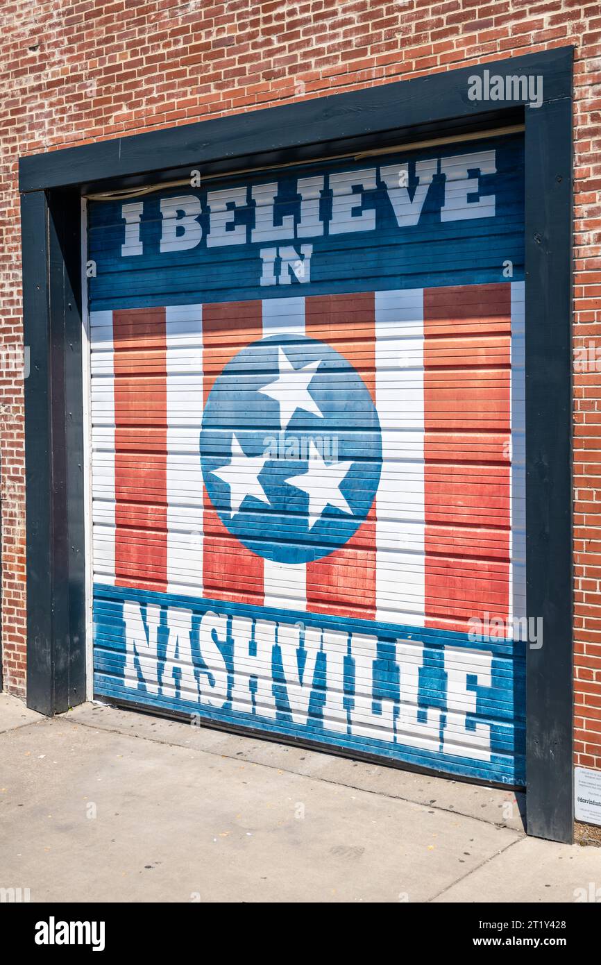 Nashville, TN, USA - 29 juin 2022 : un endroit connu pour sa musique country, sa scène pop et rock florissante Banque D'Images