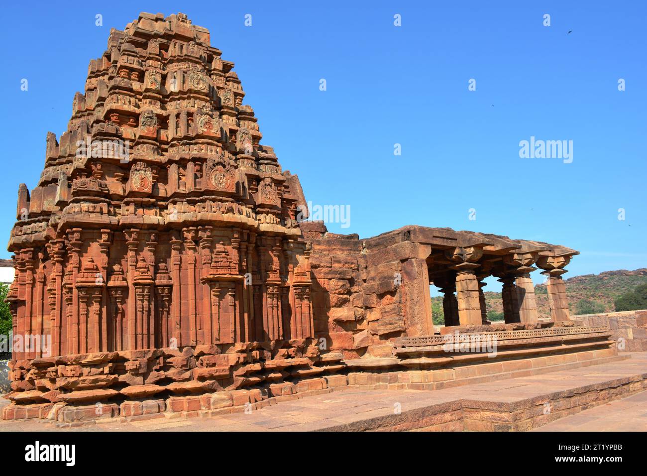 Vieux Temple Badami Karnataka (2) Banque D'Images