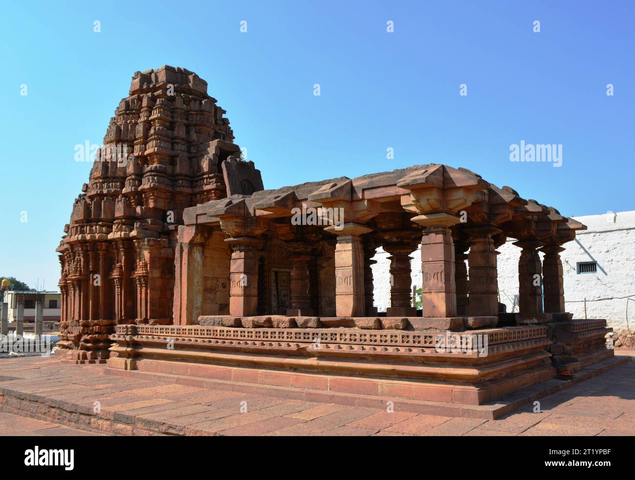 Temple à Badami Karnataka Banque D'Images
