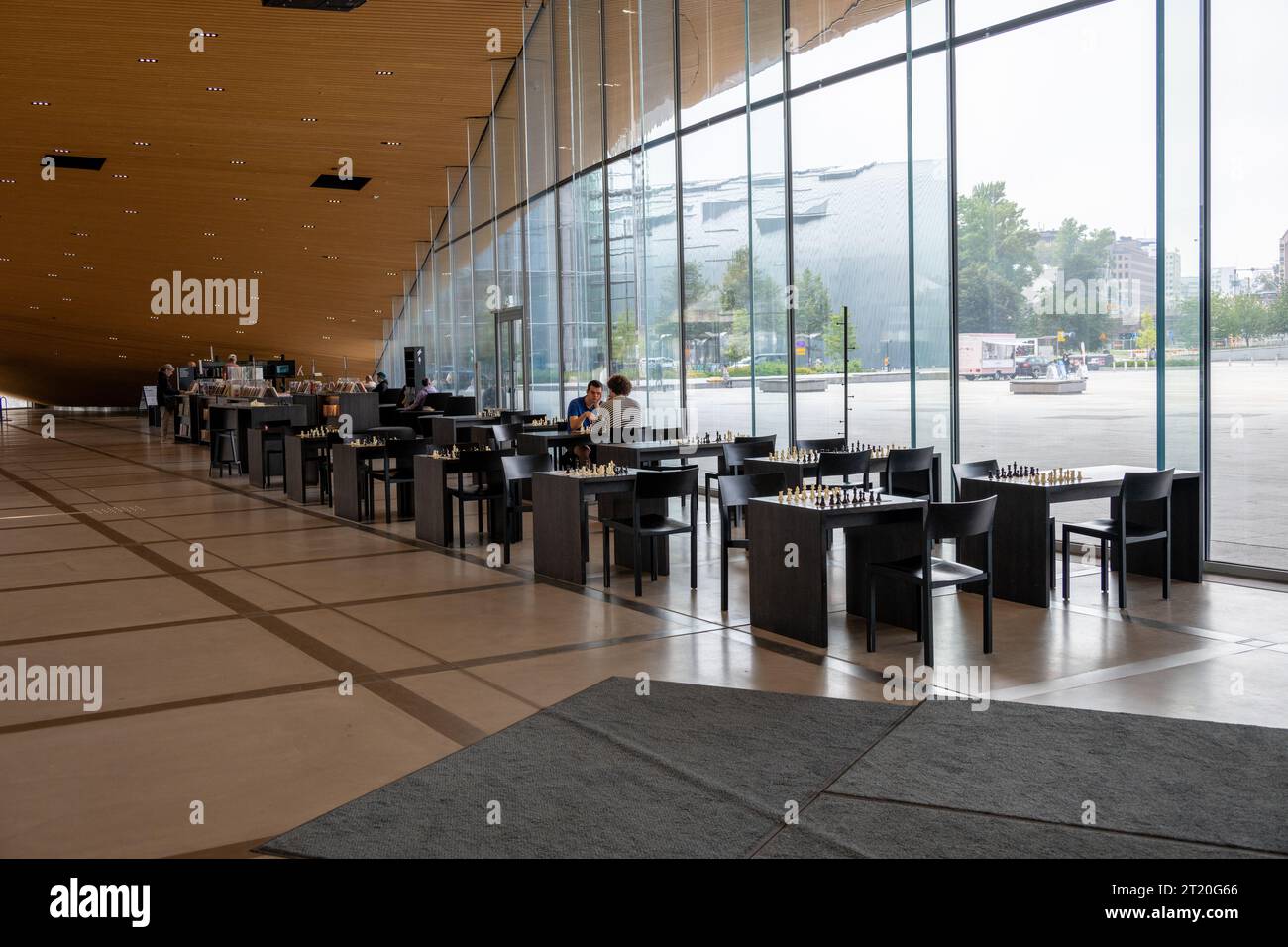 Helsinki Library Oodi Interior Banque D'Images