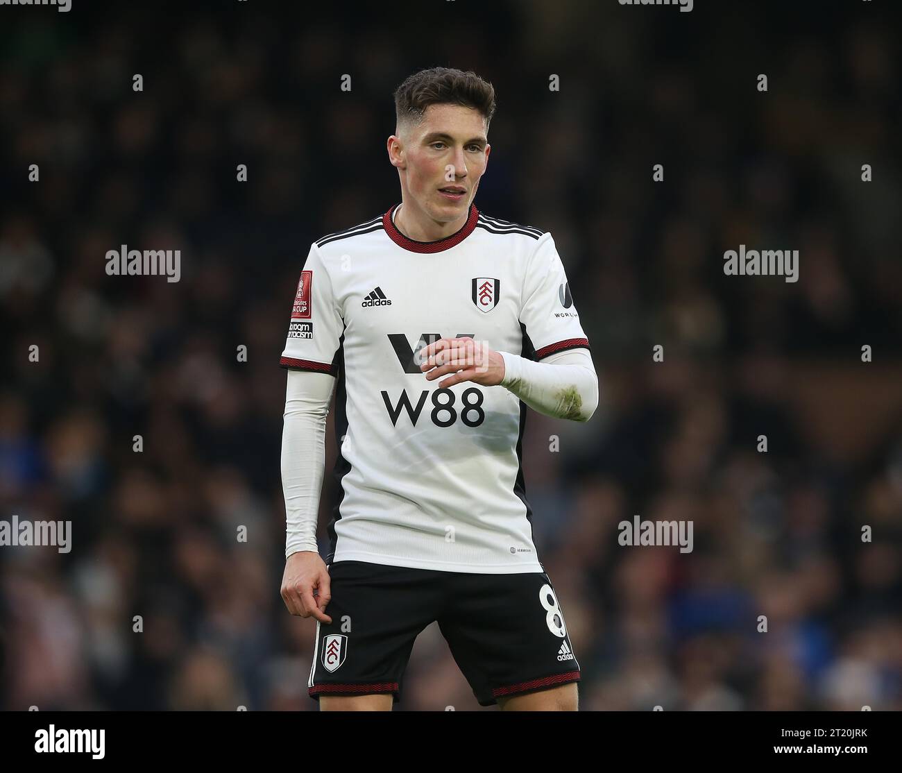 Harry Wilson de Fulham. - Fulham contre Sunderland, Emirates FA Cup, 4e tour, Craven Cottage Stadium, Londres, Royaume-Uni - 28 janvier 2023. Usage éditorial uniquement - des restrictions DataCo s'appliquent. Banque D'Images