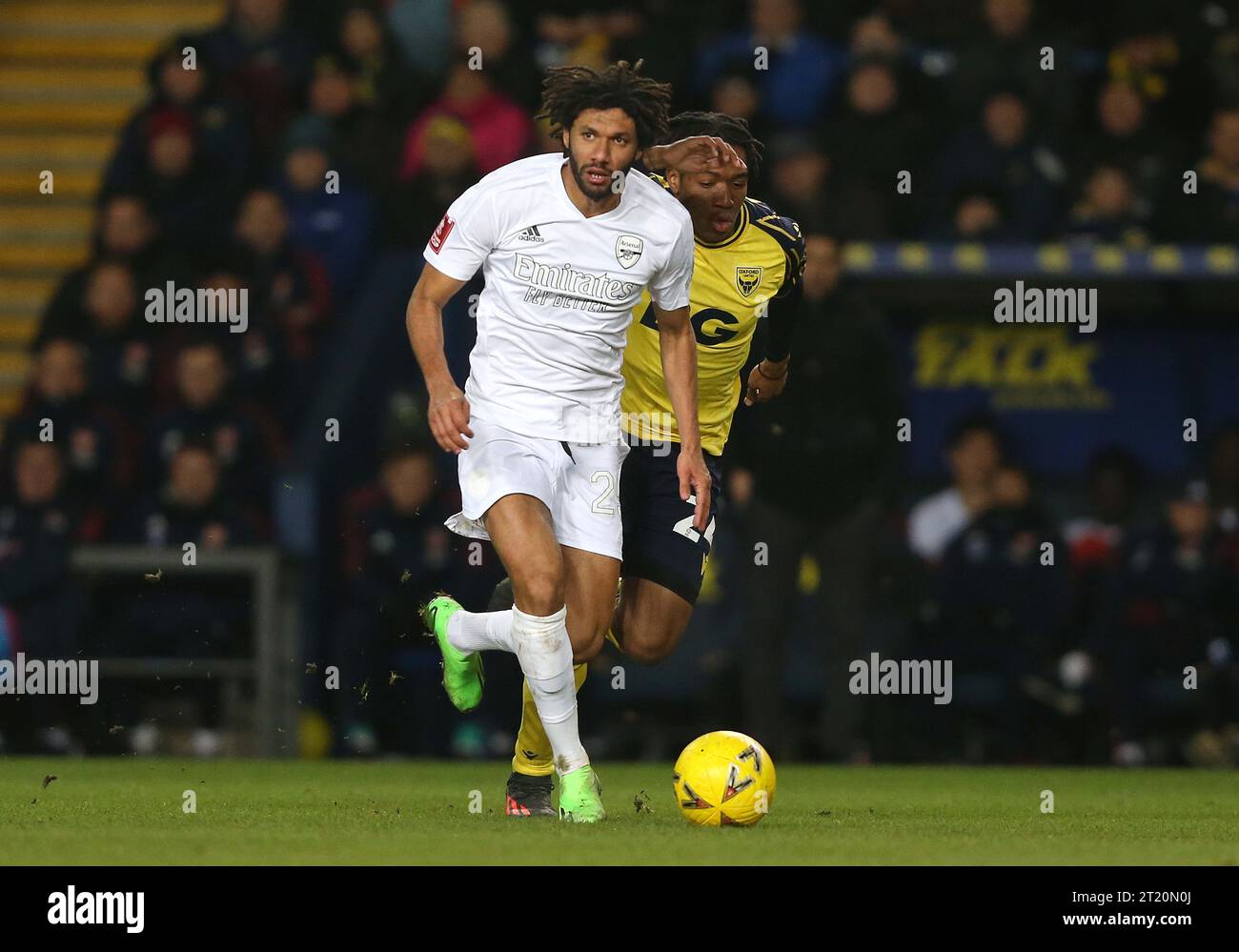 Mohamed Elneny d'Arsenal. - Oxford United contre Arsenal, Emirates FA Cup, 3e tour, Kassam Stadium, Oxford, Royaume-Uni - 9 janvier 2023. Usage éditorial uniquement - des restrictions DataCo s'appliquent Banque D'Images