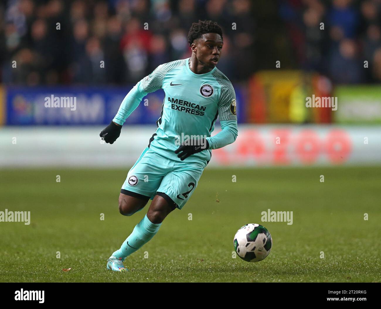 Tariq Lamptey de Brighton & Hove Albion. - Charlton Athletic v Brighton & Hove Albion, EFL Cup, English football League Cup, Carabao Cup, The Valley Stadium, Londres, Royaume-Uni - 21 décembre 2022 usage éditorial uniquement - des restrictions DataCo s'appliquent Banque D'Images