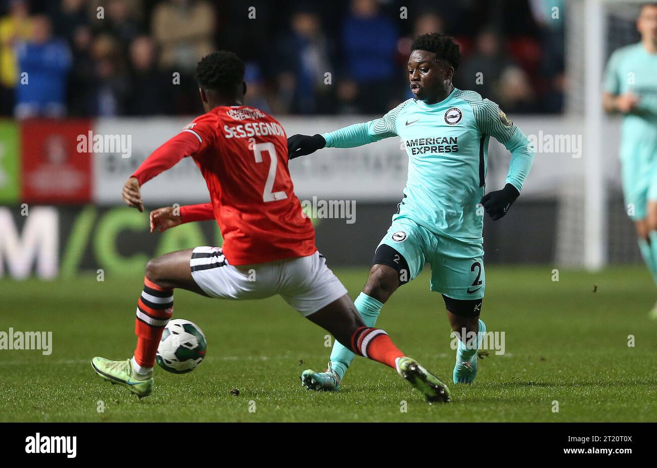 Tariq Lamptey de Brighton & Hove Albion. - Charlton Athletic v Brighton & Hove Albion, EFL Cup, English football League Cup, Carabao Cup, The Valley Stadium, Londres, Royaume-Uni - 21 décembre 2022 usage éditorial uniquement - des restrictions DataCo s'appliquent Banque D'Images