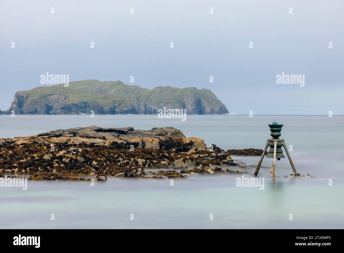 Bosta Beach est une belle plage de sable blanc située sur l'île de Great BERNERA, au large de la côte ouest de l'île de Lewis en Écosse. Banque D'Images