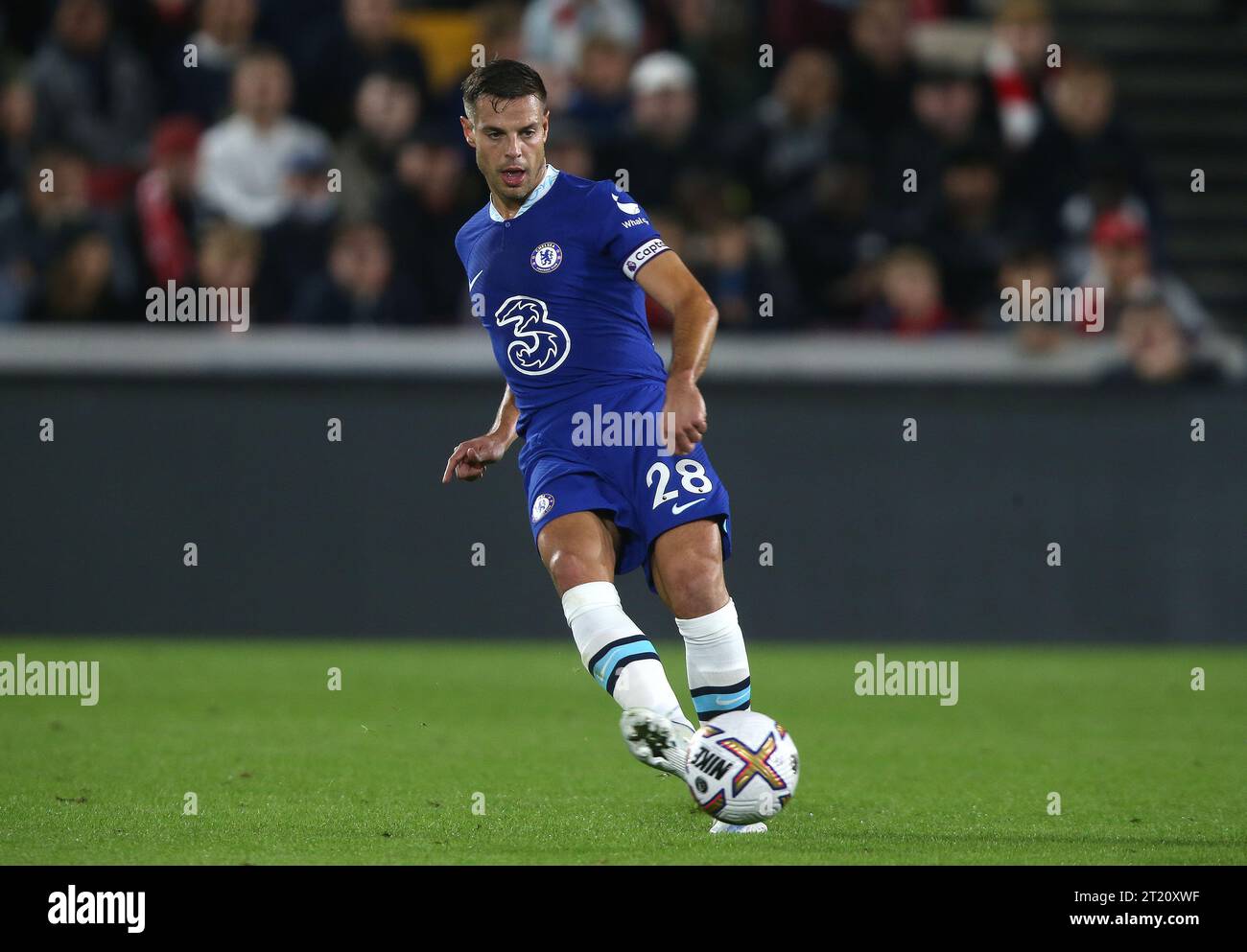 Cesar Azpilicueta de Chelsea. - Brentford v Chelsea, Premier League, Brentford Community Stadium, Londres, Royaume-Uni - 19 octobre 2022 usage éditorial uniquement - des restrictions DataCo s'appliquent Banque D'Images