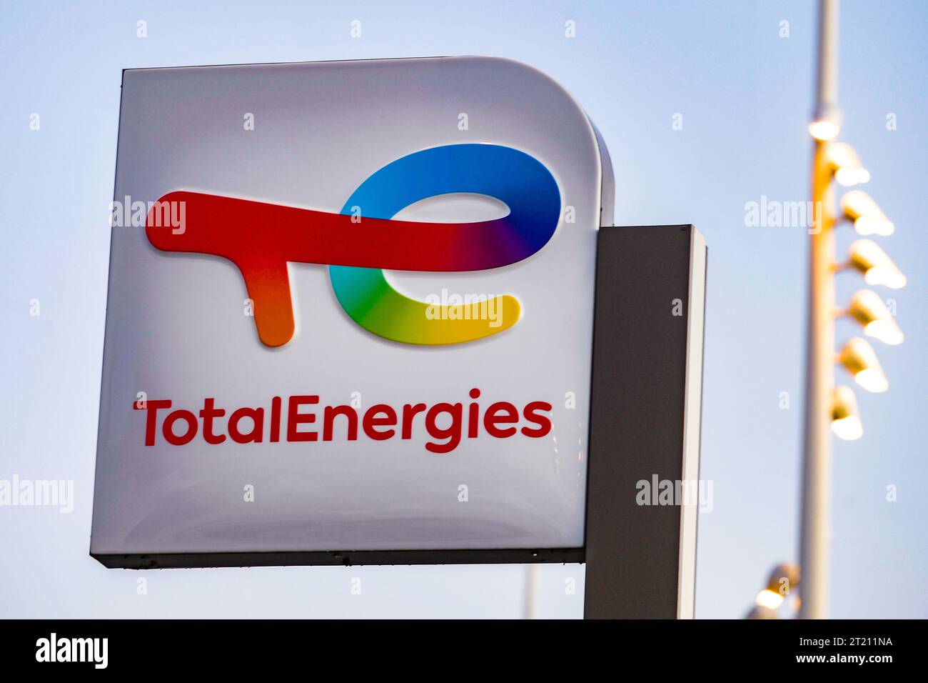 Station-service Total Energies Banque D'Images