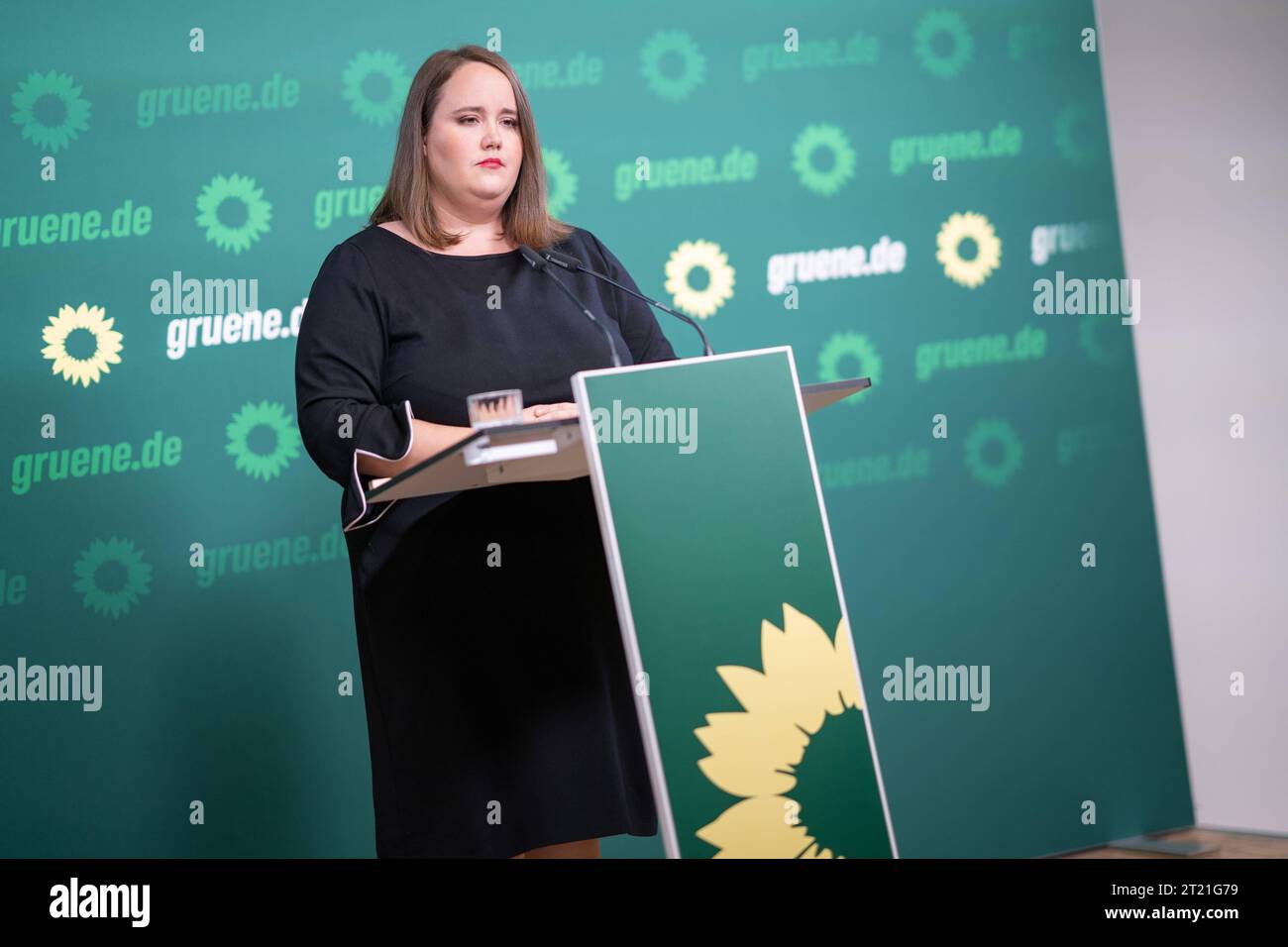 Pressekonferenz Mit Ricarda Lang, Bundesvorsitzende Von Bündnis90/Die ...