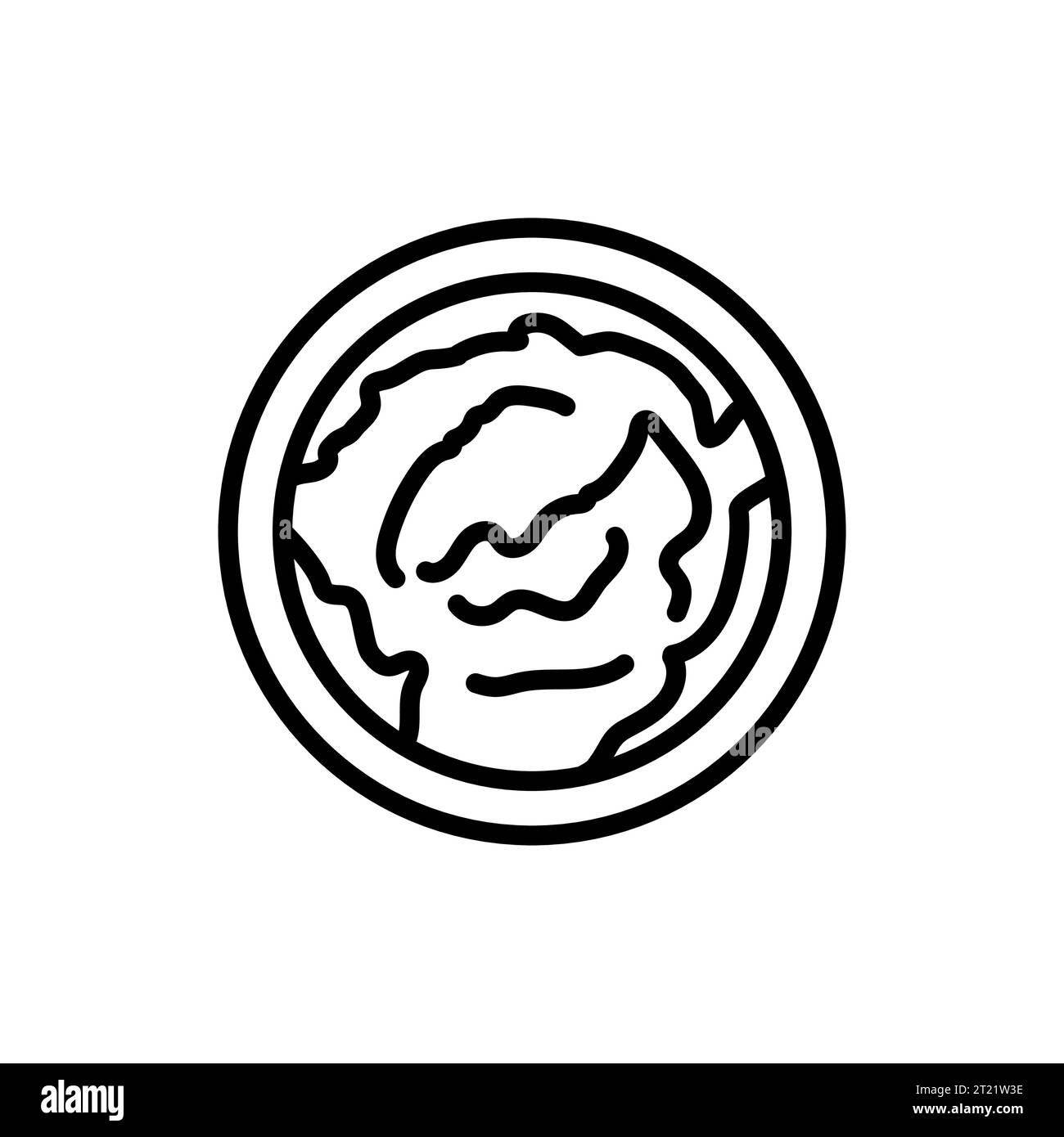 Icône de ligne de couleur du panneau de fromage à la crème. Pictogramme pour page Web. Illustration de Vecteur