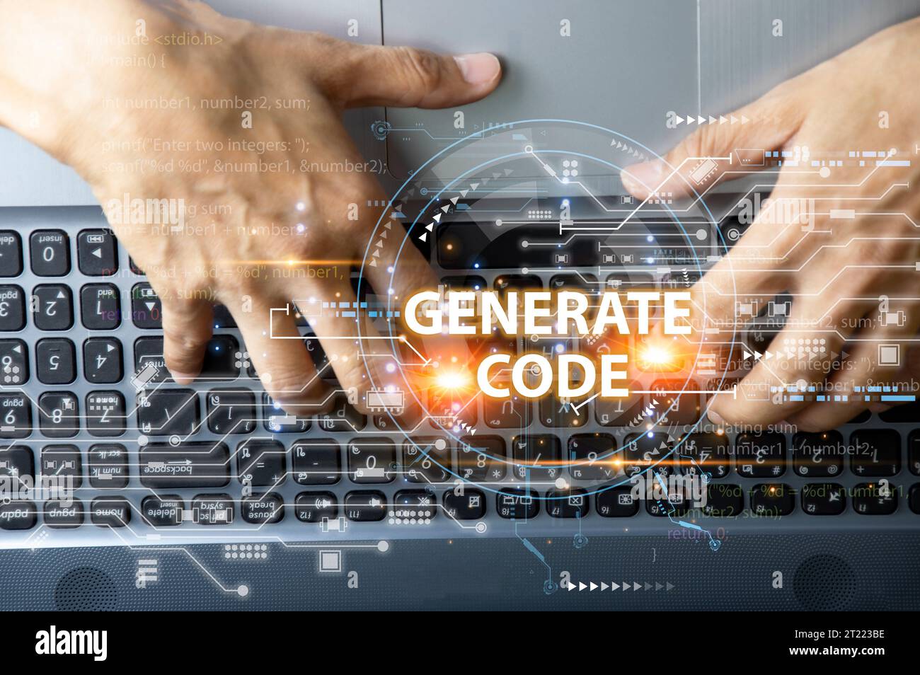 Concepts, développement de l'intelligence artificielle et auto-apprentissage de l'intelligence artificielle, générer ai Banque D'Images