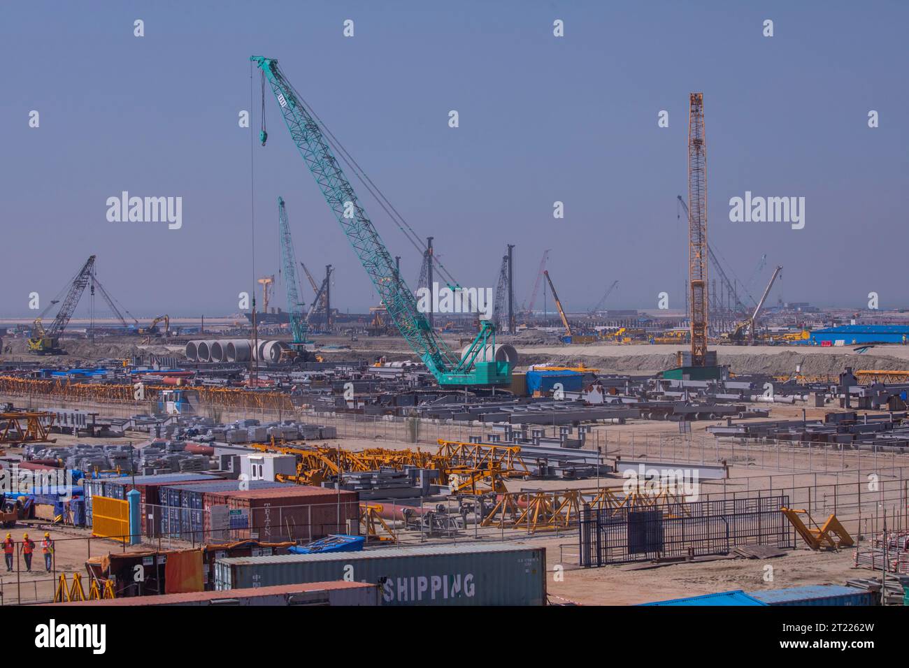La centrale électrique de Matarbari est une centrale électrique au charbon de 1 200 mégawatts (2X600) en construction à Maheshkhali Upazila, dans le district de Cox's Bazar, dans le SO Banque D'Images