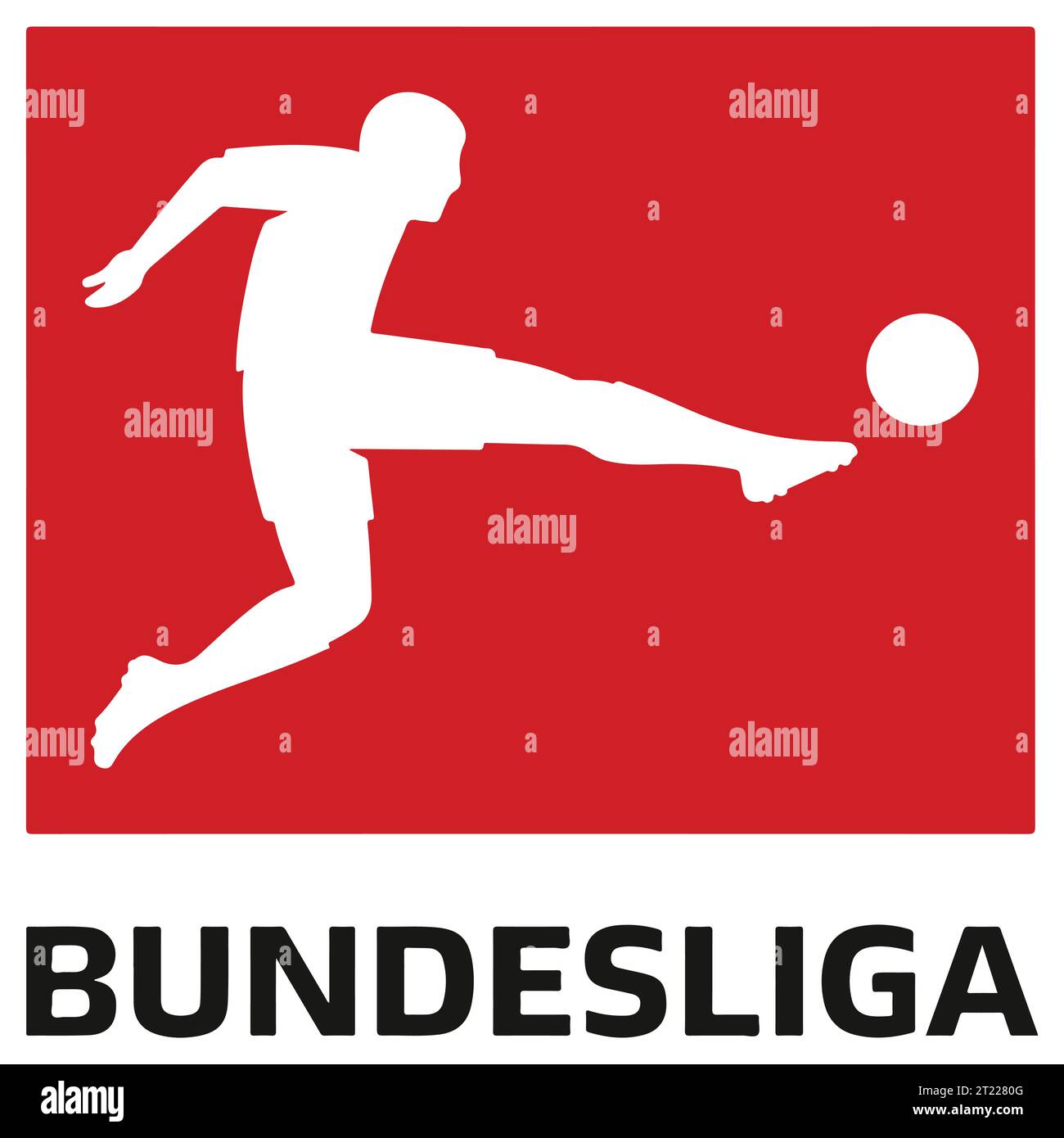 Bundesliga logo coloré système allemand de ligue de football professionnel, illustration vectorielle image abstraite Illustration de Vecteur