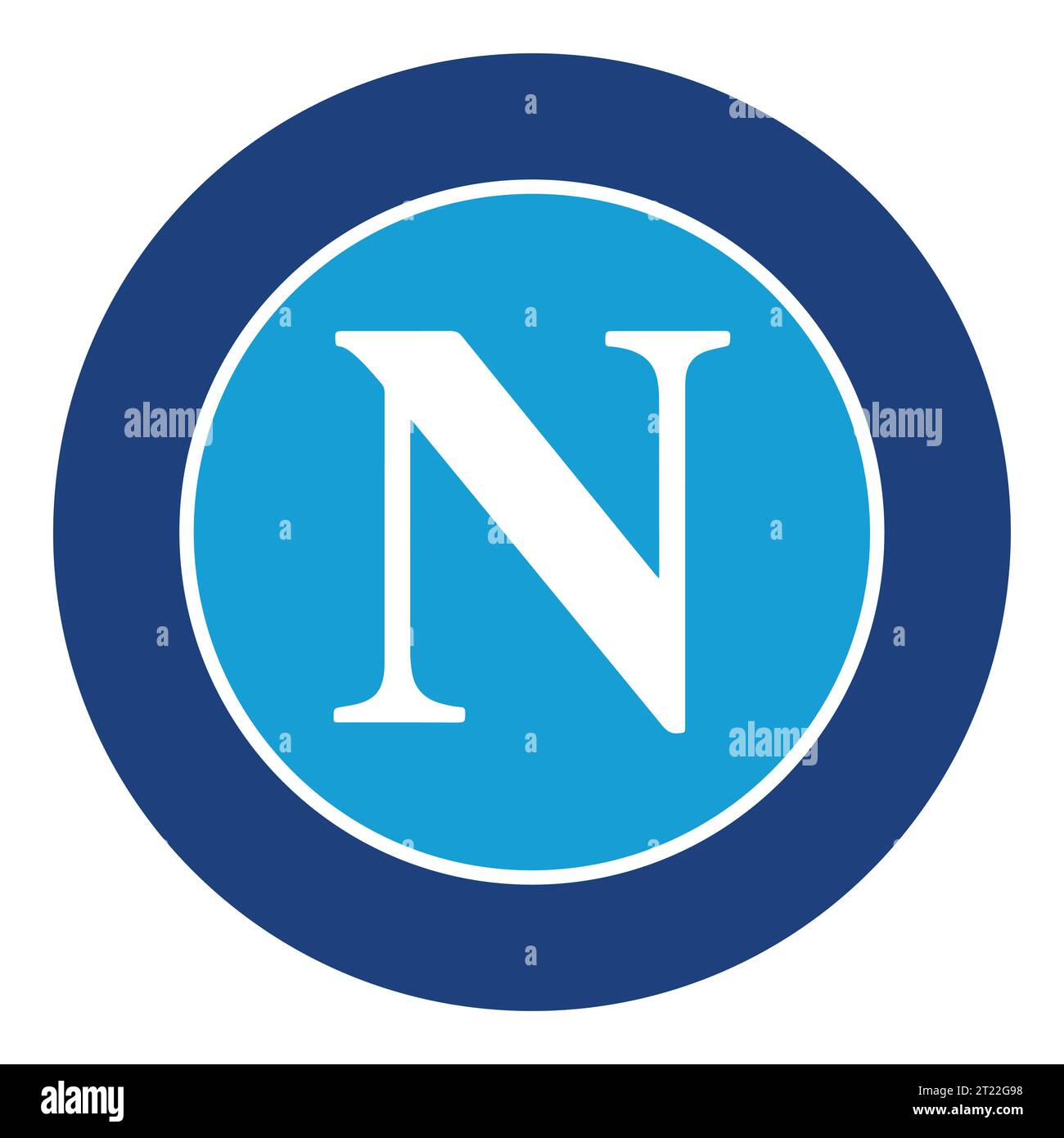 SSC Napoli logo coloré Club de football professionnel italien, Illustration vectorielle image abstraite Illustration de Vecteur