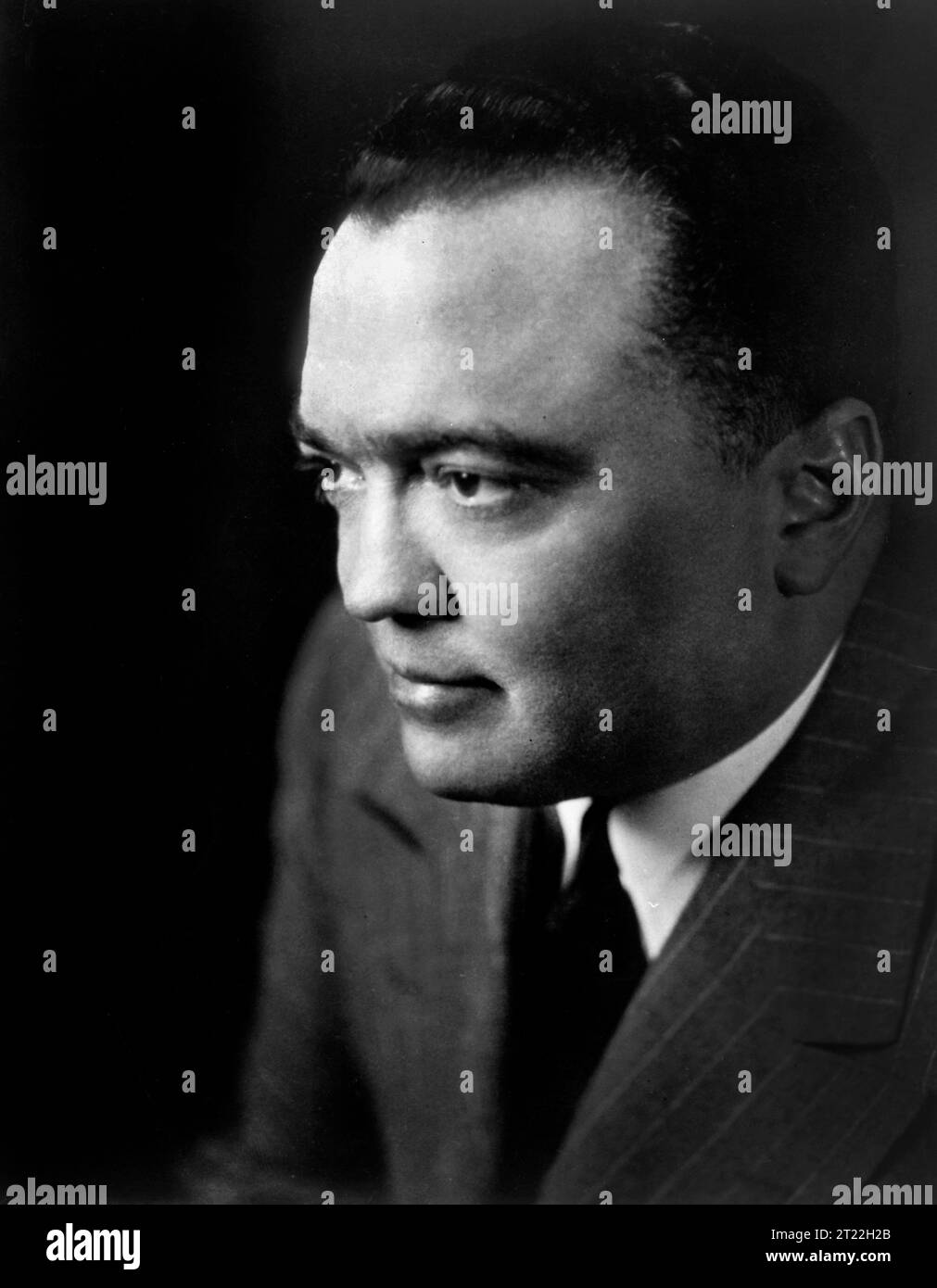 J. Edgar Hoover (1895-1972), directeur du FBI, Département de la justice, portrait de tête et d'épaule, New York World-Telegram et The Sun Newspaper Photography Collection, 1948 Banque D'Images