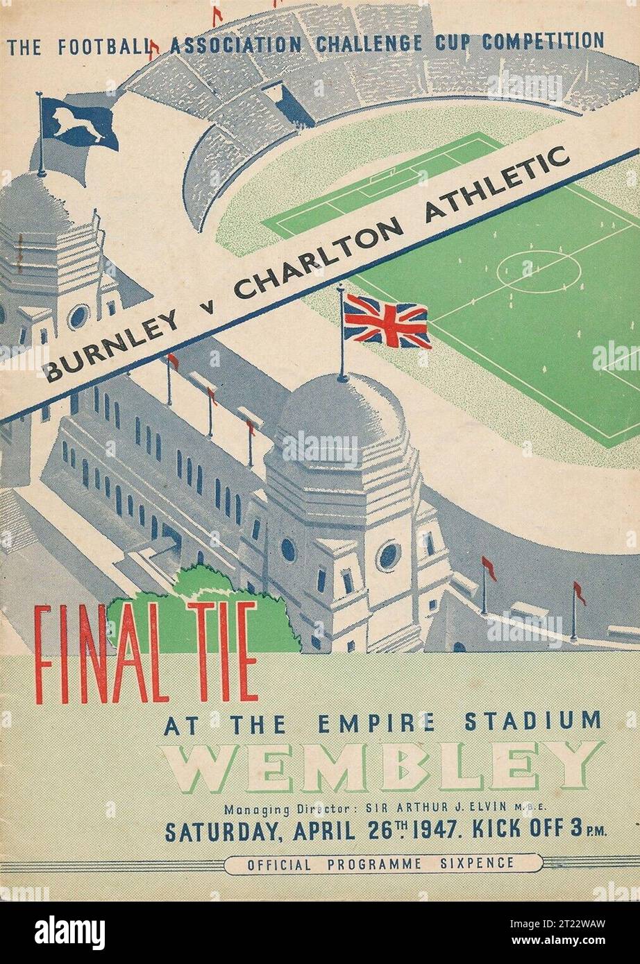 Billet Original Finale FA Cup 1956 - Football Association, Collector Vintage