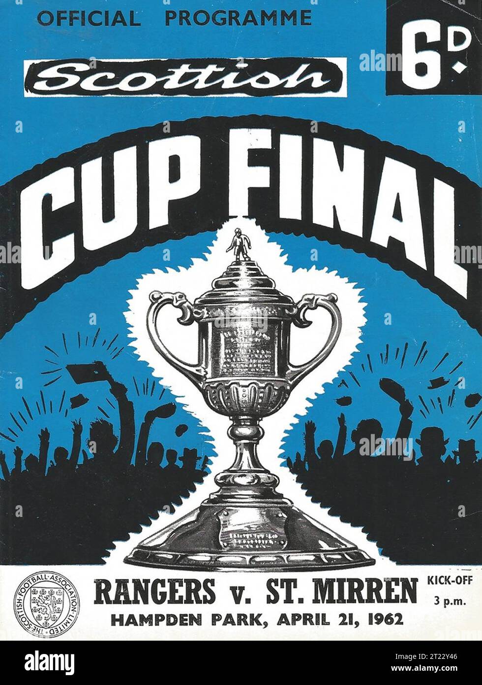 Programme de la finale de la coupe d'Écosse 1962, Rangers vs St Mirren à Hampden Park Banque D'Images