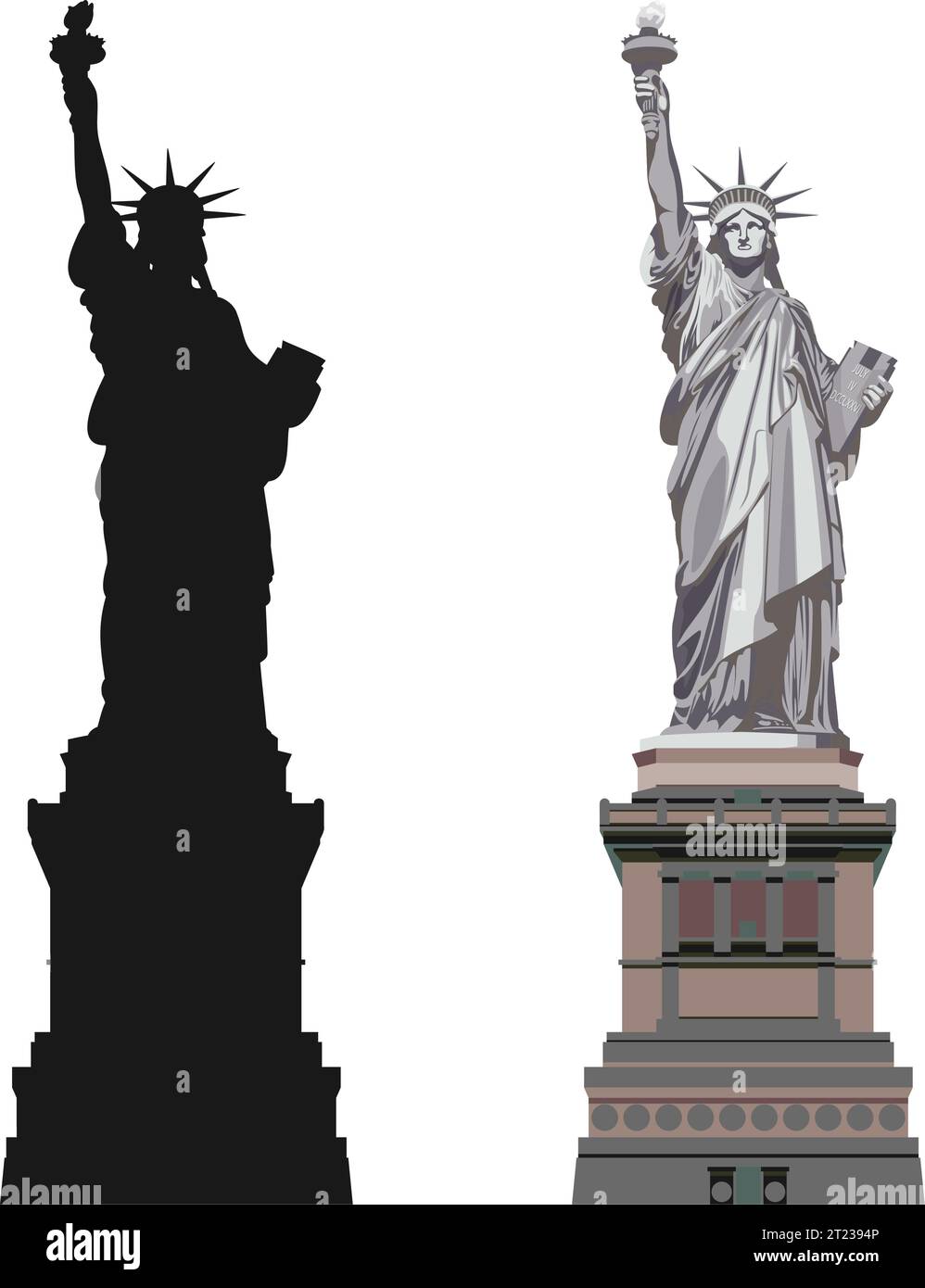 Statue de la liberté - NewYork- Illustration stock comme fichier EPS 10 Illustration de Vecteur
