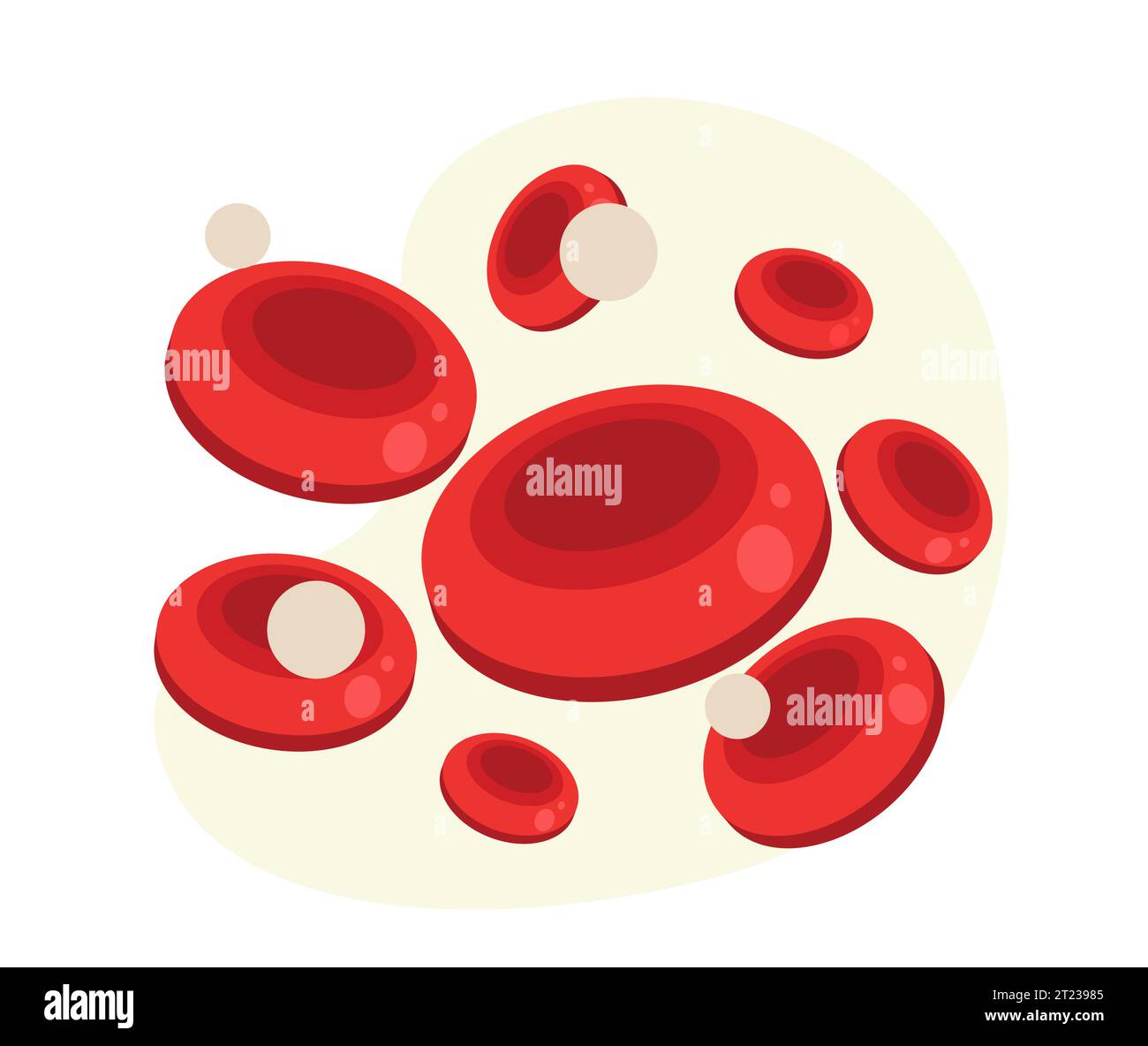 Illustration du stock d'icônes de globules rouges sous forme de fichier EPS 10 Illustration de Vecteur
