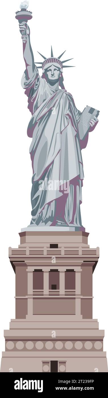 Statue de la liberté - NewYork- Illustration stock comme fichier EPS 10 Illustration de Vecteur