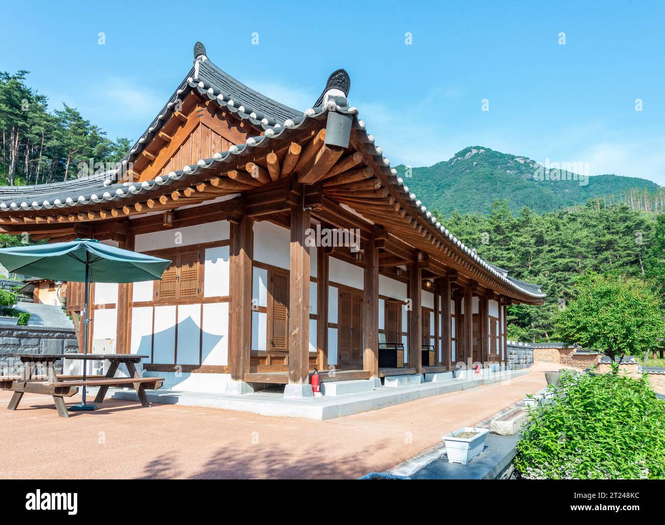 Corée Maison d'architecture traditionnelle à Hanok, Donguibonga Banque D'Images