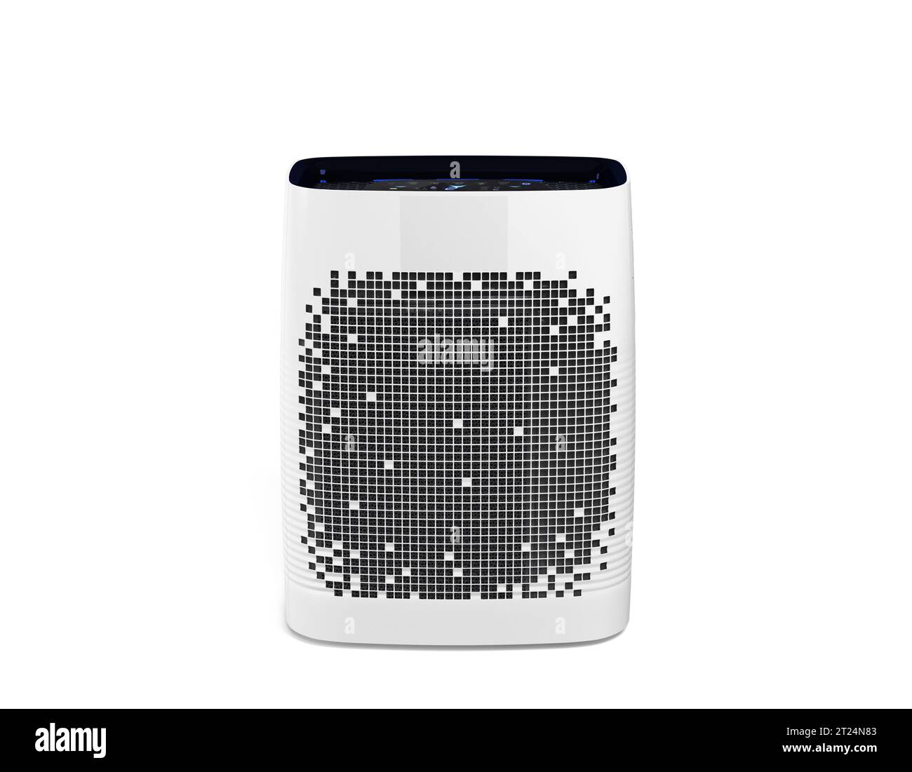 Filtre à air moderne vue avant rendu 3d sur blanc Banque D'Images